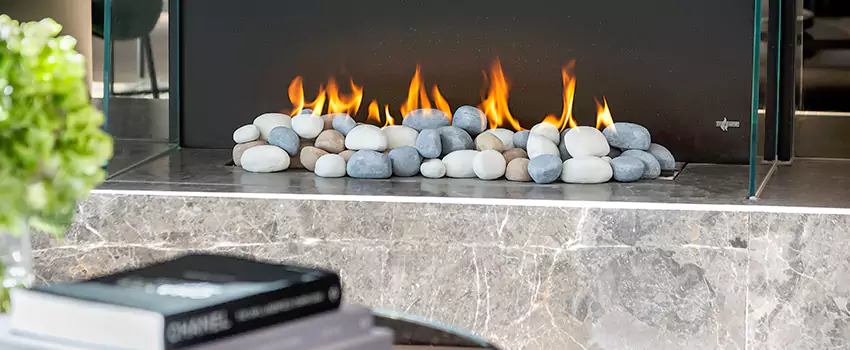 Double-Height Fireplace Design Refurbishment in Newtonville, Ontario