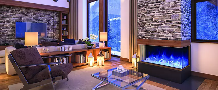 Dynamic Flame Color Fireplace Installation in Newtonville, ON