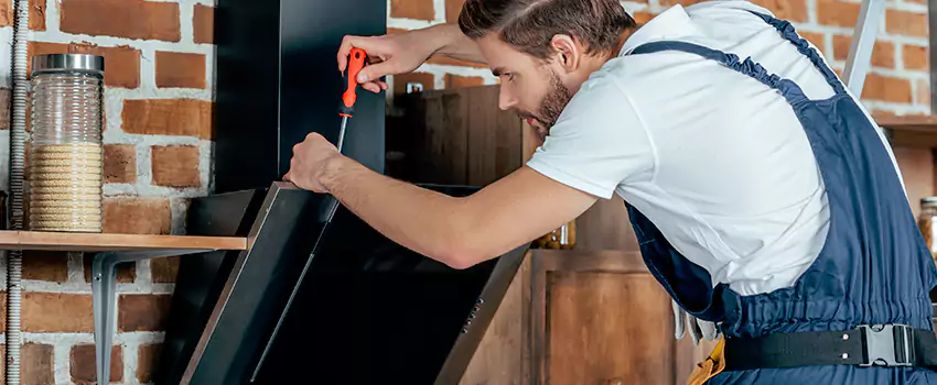 Old Rusted Metal Fireplace Repair And Replacement in Newcastle, ON